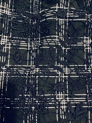 Mint Velvet Black Lace Overlay Skirt UK10 EU38 Knee Length Elegant Workwear