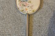 vintage floral vanity hand mirror
