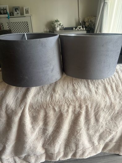 light shade and candle holders