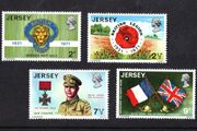 1971 Jersey 50th Anniversary of Royal British Legion Commemorative Stamps Mint Never Hinged (MNH)