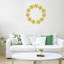 Shamrock Wreath Wall Stickers, Shamrock Wall Decals, Removable Decals, Floral Ornament, Clover Plant, Modern Abstract Home Art Decor Image 2