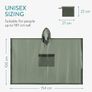 Brand New Navaris rain poncho bicycle poncho rain cape - poncho for bicycle rain - bicycle rain cape including storage bag - unisex - waterproof Image 2