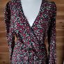 &other stories wrap around dress flowers pattern long sleeve size 12 new Image 2