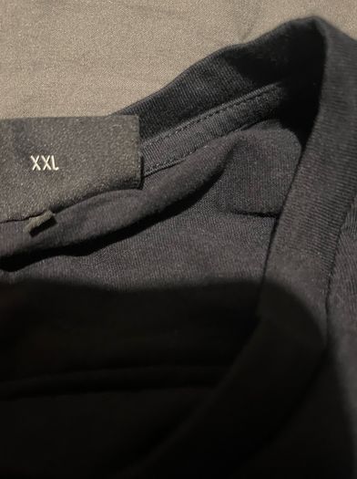 Armani mens t-shirt black silver size xxl