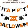 Halloween Party Decorations, 3pcs Happy Halloween Banner Pumpkin Ghost Banner and Halloween Balloons for Halloween Indoor Outdoor Image 2