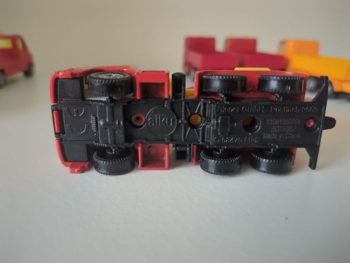 Set of 6 Vintage Siku Diecast Trucks