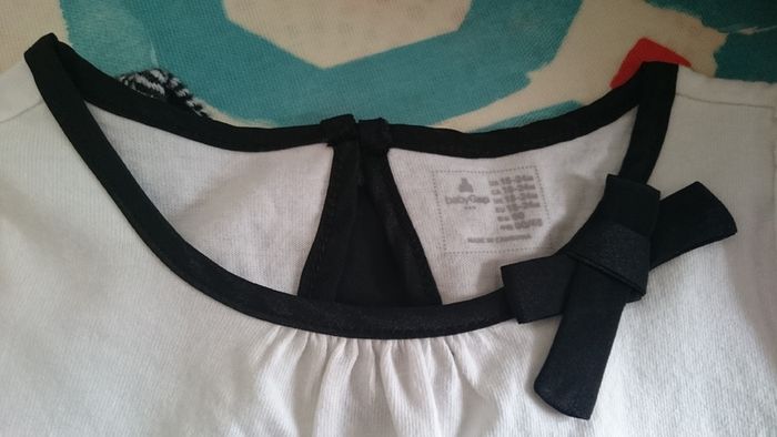 Baby Gap black and white herringbone dress and matching top