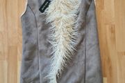 River Island faux fur longline Gilet Vest
