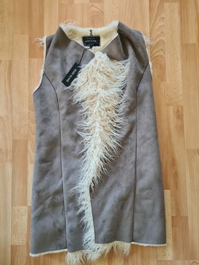 River Island faux fur longline Gilet Vest