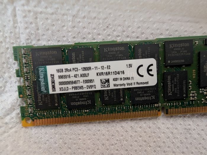 Server motherboard, CPU's, memory & heatsinks