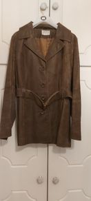 Brown leather jacket