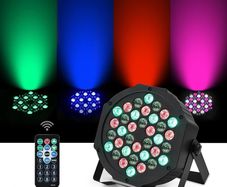 NEW SALE | 36LED 72W Disco Lights RGB DMX512 with Remote Control, Par Light 7 Modes Stage Lighting Effect DJ Lights for Party Bar Club Wedding Halloween Christmas
