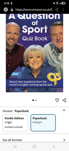 A Question of Sport Quiz Book: Brand new questions