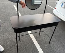 Dressing table with mirror
