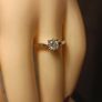 White Gold Natural Diamond Solitaire Engagement ring (Bargain Price) Image 7