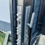 Heavy Duty Steel Door 860 x 90 x 2050 Charcoal with inner window BRAND NEW IN BOX Image 2