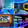 Led Lights 15m, Led Strip Light with Music Sync Color Changing, RGB Led Strip Lights with Smart App & Remote Control for Bedroom, Led Light Strips for Lighting Flexible Home Decoration Image 7