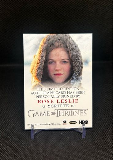 Game of thrones Rose Leslie auto