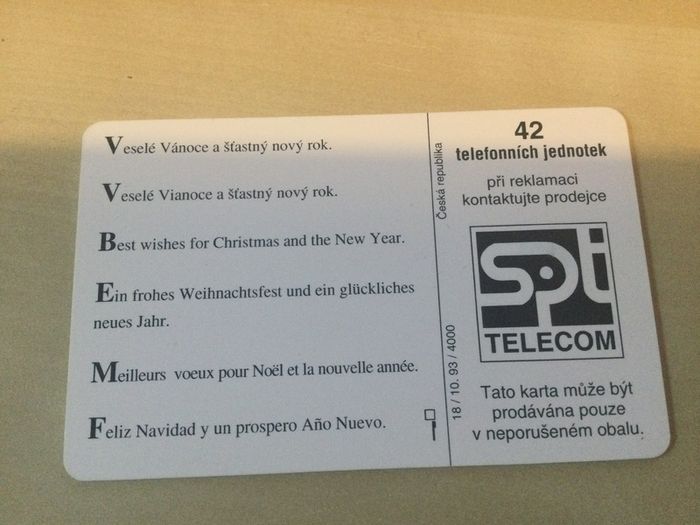Call card Czech