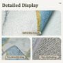 Machine Washable Rug, Non-Slip Low Pile Bedroom Rugs with Marble Pattern, Soft Area Rugs for Lounge & Dining Room, Blue & White, 160x230 cm Image 3