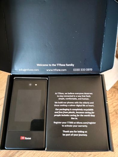 TT Phone 4G android like new. box. warranty. invoice