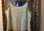 BNWT Beautiful Designer beaded Top Size 40