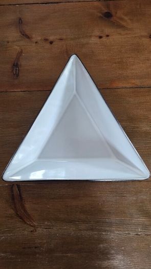 Stephen Pearce Pottery, handmade terracotta Triangle Dish