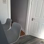Two adjustable grey breakfast bar stools Image 6