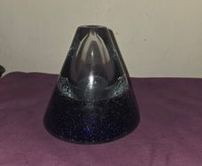 Vintage Polish glass Oil Lamp/ Paper weight