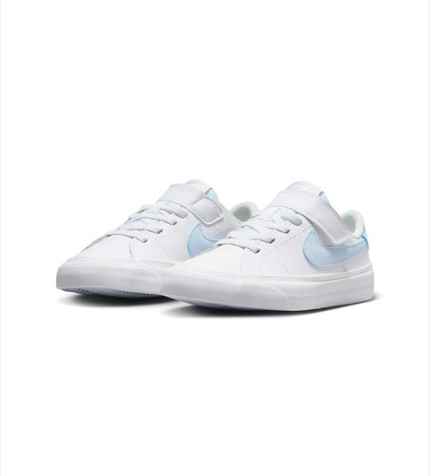 Nike Court Legacy Shoes White Blue Tint Kids