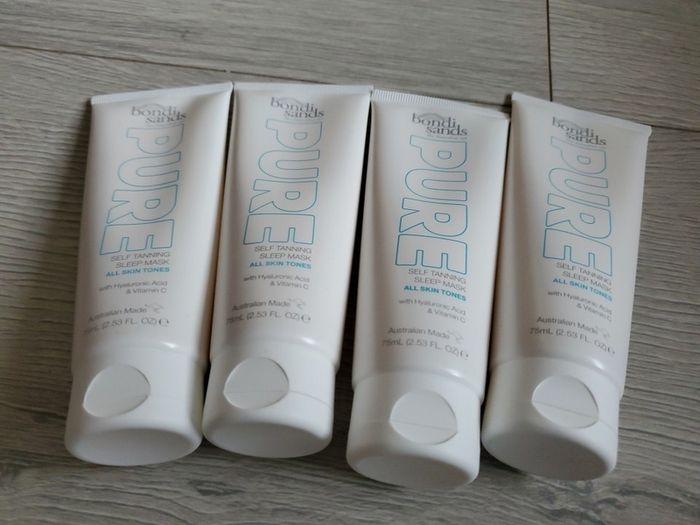 Self tan sleep mask