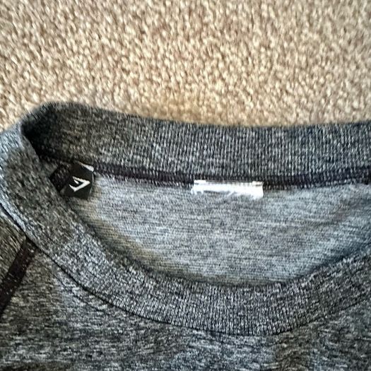 Grey Gymshark long sleeve top size S