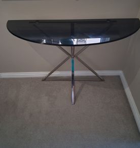 Demilune console table