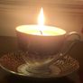Vintage tea cup and saucer candle Image 8