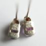 Beautiful Purple Amethyst Sterling Silver 925 Vintage Earrings Image 8