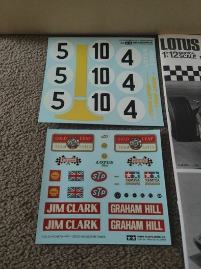 Tamiya 1/12 Lotus 49 Ford F-1 1968 J. Clark. Formula 1. 12012
