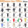 925Pcs Car Bumper Retainer Clips Plastic Rivets Fasteners Tailgate Handle Rod Clip, 26 Most Popular Sizes Auto Push Pin Rivets Set- Door Trim Panel Fender Clips Image 2