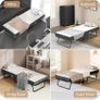 Folding Bed with 12.5cm Thick Luxurious Memory Foam Mattress for Bedroom, Office Image 7