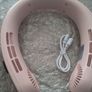 Neck fans usb tyc c rechargeable white blue pink Image 3