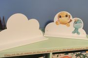 2 Cloud Shaped Wall Shelves