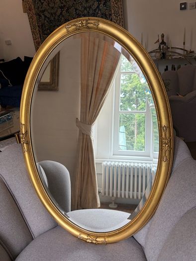 Antique Oval Mirror