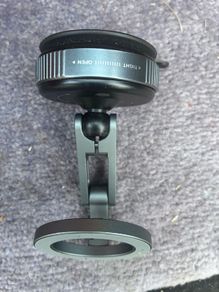 Magnetic car phone holder