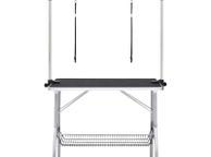 main image for ad Adjustable Dog Grooming Table with 2 Loops and Basket