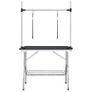 Adjustable Dog Grooming Table with 2 Loops and Basket Image 2