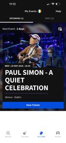 Paul Simon 3 arena.
