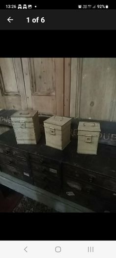 Three Vintage French Tins