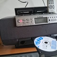 sony radio/double cassette/cd