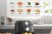 Compact 2L Air Fryer 12 Preset Menus, Adjustable Timer, 80-200 C Temperature Control, 1150W, Dishwasher-Safe Non-Stick Basket, BPA-Free, Space-Saving Design  Ideal for Small Kitchens