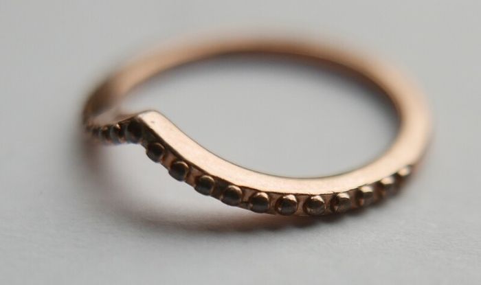 Pandora ALE  14K 585 Rose Gold Plated Metal Ring size L1/2 - 1,5g