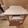 Extremely Solid White 5Ft Wooden Kitchen Dining Table - Can Deliver Image 2